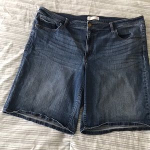 Loft denim Bermuda shorts